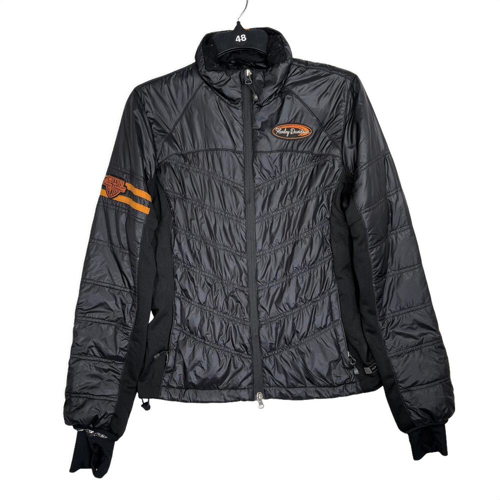 Harley-Davidson Black Quilted Riding Gear Jacket Small